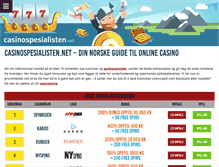 Tablet Screenshot of casinospesialisten.net